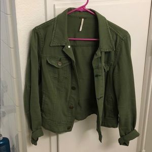 Free people, Army green jacket